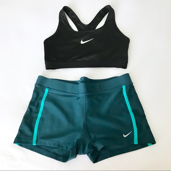 Nike Pants - Nike Bundle Dri Fit Shorts Sports Bra Medium